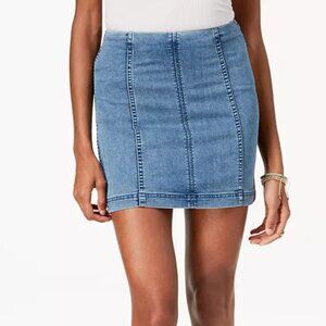 FREE PEOPLE Modern Femme Denim Mini Skirt Size 12